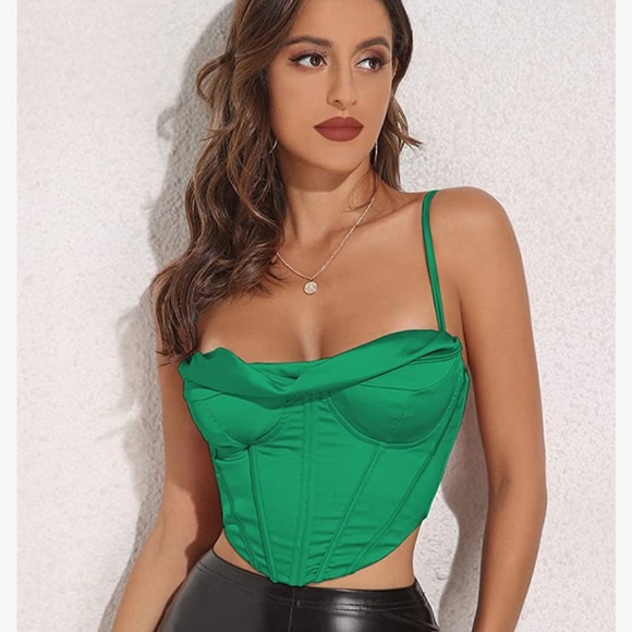 Modegal Green Corset - Size 8 - Picture 3 of 7